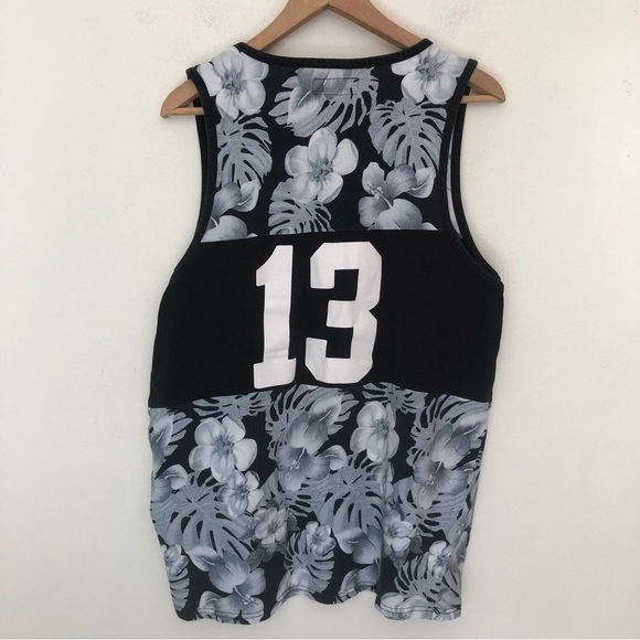 Asphalt Floral Number 13 Tank Top - Picture 8 of 14
